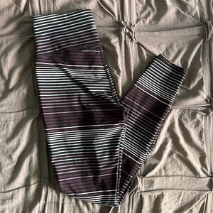 Purple and Grey Athleta Leggings